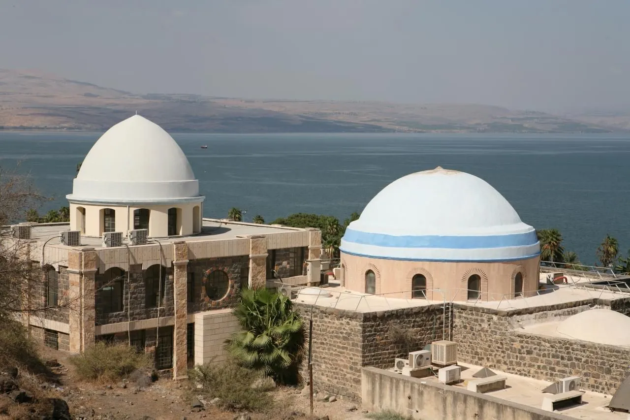 The kever of Rabbi Meir Baal HaNess in Teveria, overlooking the Kinneret